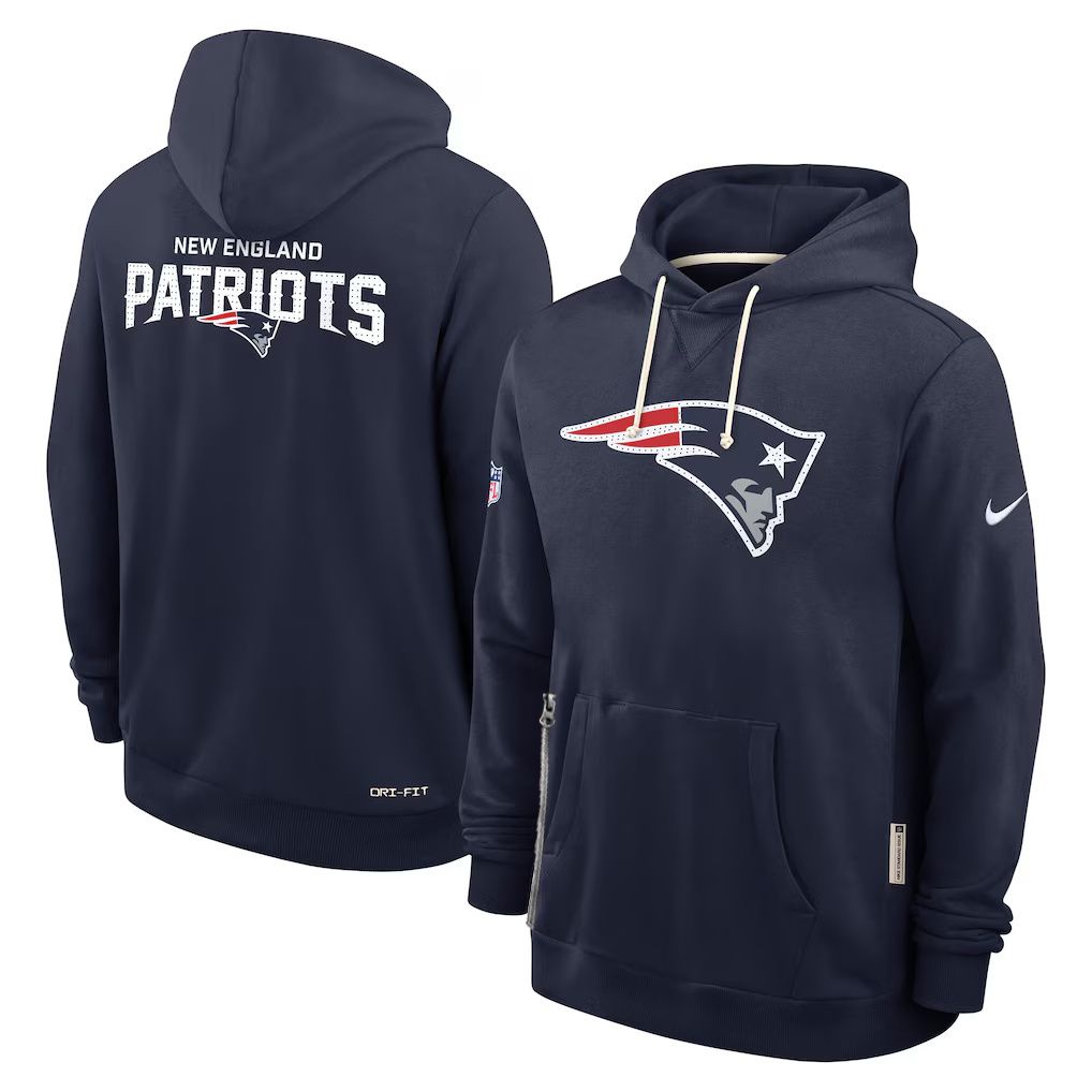 Men 2026 NFL New England Patriots hoodie blue 01->new england patriots->NFL Jersey